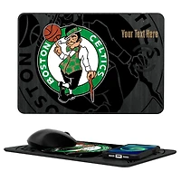 Boston Celtics Personalized Wireless Charger & Mouse Pad