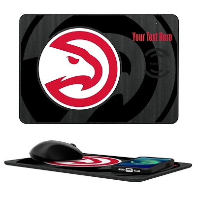Atlanta Hawks Personalized Wireless Charger & Mouse Pad