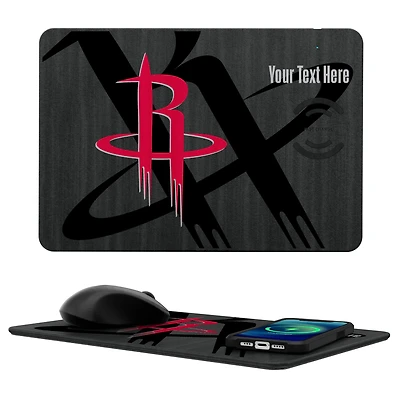 Houston Rockets Personalized Wireless Charger & Mouse Pad