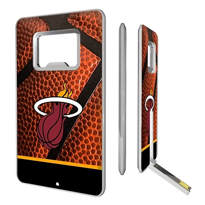 Miami Heat Basketball Credit Card USB Drive & Bottle Opener