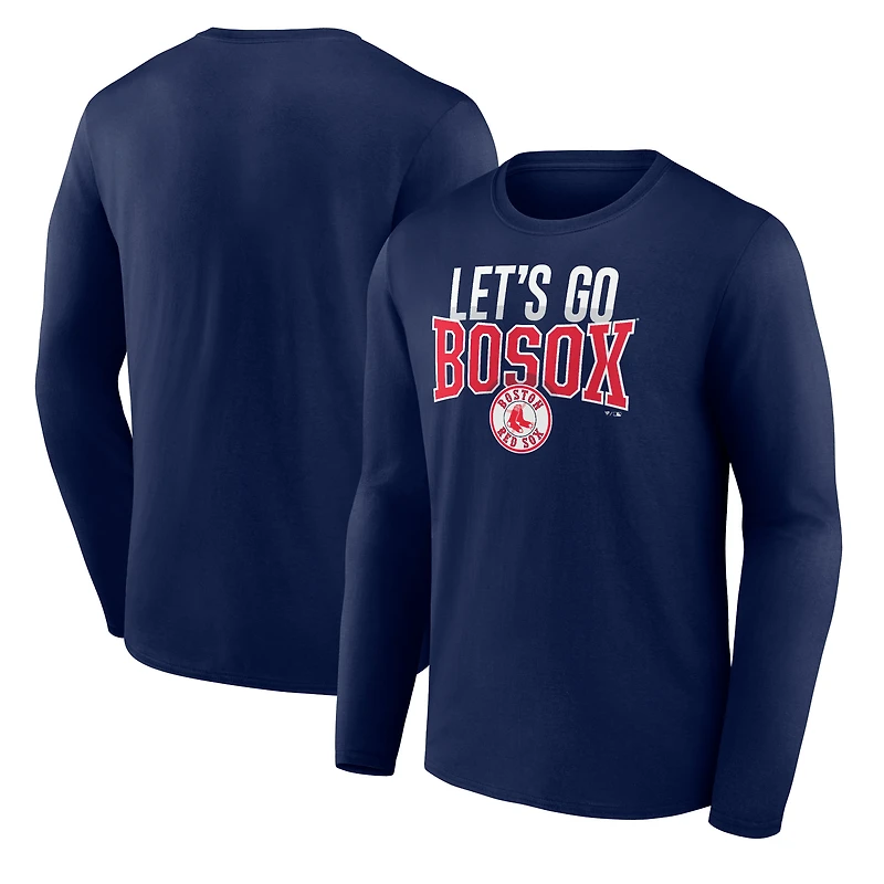 Men's Navy Boston Red Sox LGS Long Sleeve T-Shirt
