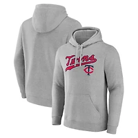 Men's Gray Minnesota Twins Wahconah Pullover Hoodie