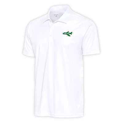 Men's Antigua White New York Jets Team Logo Throwback Apex Polo
