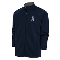 Men's Antigua Houston Oilers Team Logo Throwback Links Full-Zip Golf Jacket