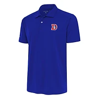 Men's Antigua Royal Denver Broncos Team Logo Throwback Tribute Polo