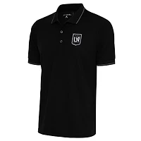 Men's Antigua LAFC Brushed Metallic Logo Solid Pique Polo