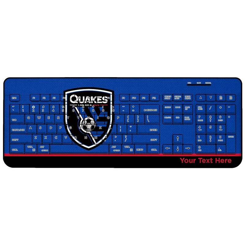 San Jose Earthquakes Personalized Wireless Keyboard