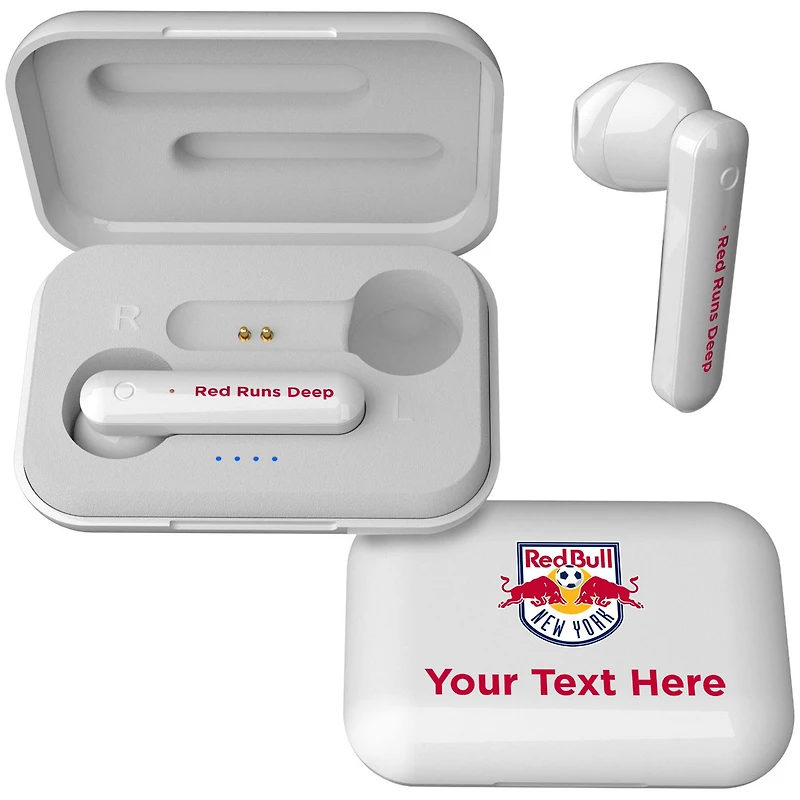 New York Red Bulls Personalized True Wireless Earbuds