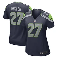 Women's Nike Riq Woolen  College Navy Seattle Seahawks Team Game Jersey