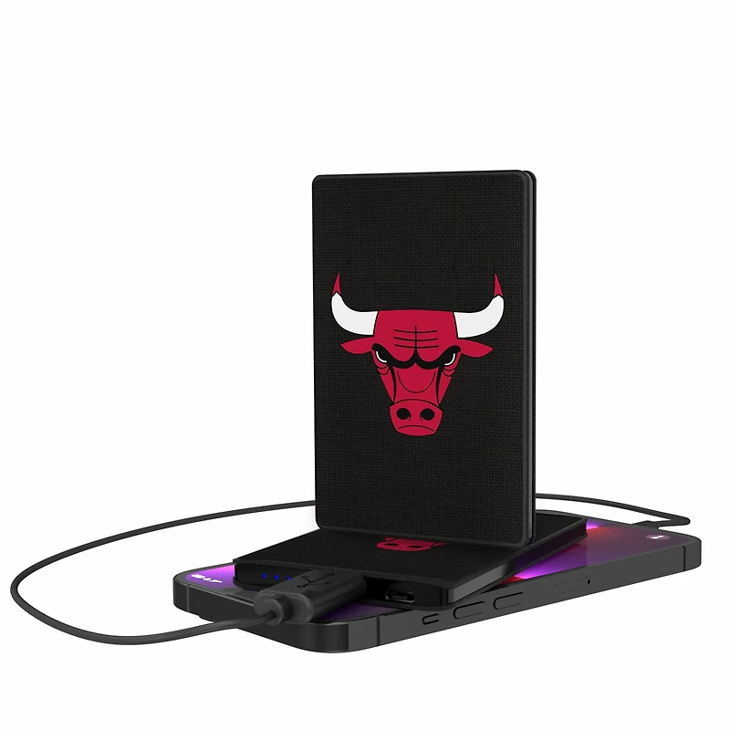 Chicago Bulls Solid Design 2500mAh Credit Card Powerbank