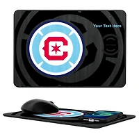 Chicago Fire Personalized Tilt Design Wireless Charger & Mouse Pad