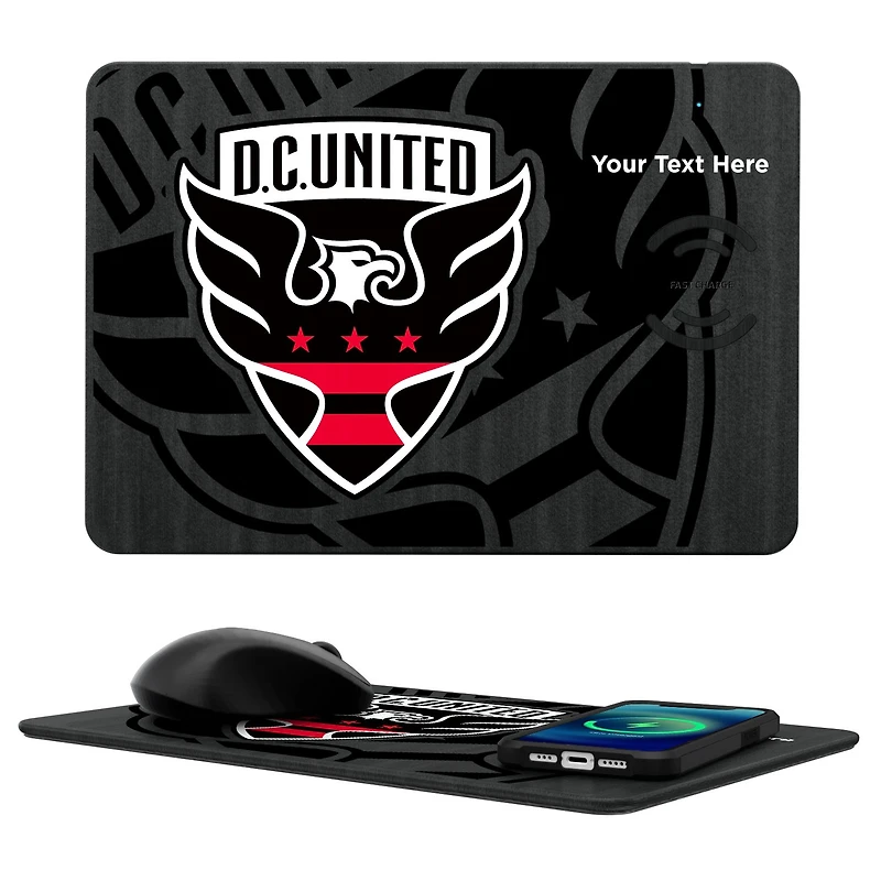 D.C. United Personalized Tilt Design Wireless Charger & Mouse Pad