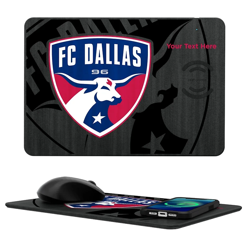 FC Dallas Personalized Tilt Design Wireless Charger & Mouse Pad