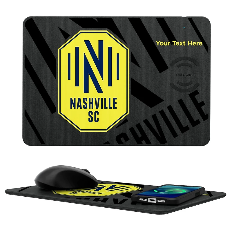 Nashville SC Personalized Tilt Design Wireless Charger & Mouse Pad