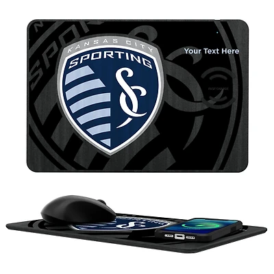 Sporting Kansas City Personalized Tilt Design Wireless Charger & Mouse Pad