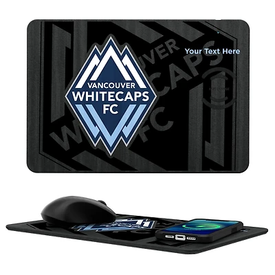 Vancouver Whitecaps FC Personalized Tilt Design Wireless Charger & Mouse Pad