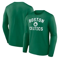 Men's Green Boston Celtics Victory Arch Team Long Sleeve T-Shirt