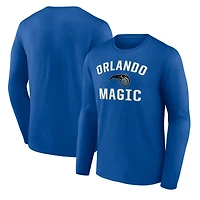 Men's Royal Orlando Magic Victory Arch Team Long Sleeve T-Shirt