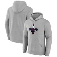 Men's Gray New Orleans Pelicans Alternate Logo Pullover Hoodie