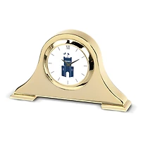 Gold Citadel Bulldogs Team Logo Napoleon Desk Clock