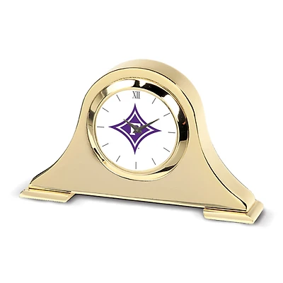 Gold Furman Paladins Team Logo Napoleon Desk Clock