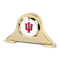 Gold Indiana Hoosiers Team Logo Napoleon Desk Clock