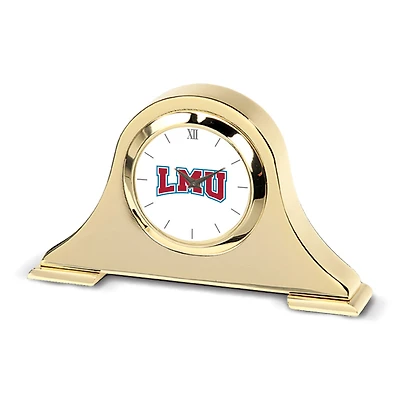 Gold Loyola Marymount Lions Team Logo Napoleon Desk Clock