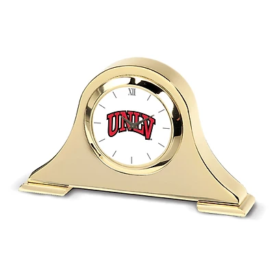 Gold UNLV Rebels Team Logo Napoleon Desk Clock