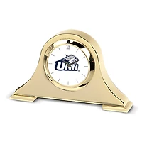 Gold New Hampshire Wildcats Team Logo Napoleon Desk Clock