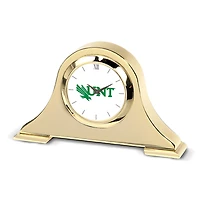 Gold North Texas Mean Green Team Logo Napoleon Desk Clock