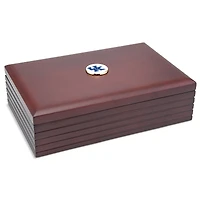 Brown Kentucky Wildcats Team Logo 9'' x 6'' Team Rosewood Desk Box