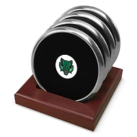 Silver Binghamton Bearcats Team Logo -Piece Coaster Set