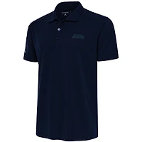 Men's Antigua Navy Seattle Seahawks Tonal Logo Tribute Polo