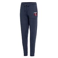 Women's Antigua Heather Navy Minnesota Twins Action Jogger Pants