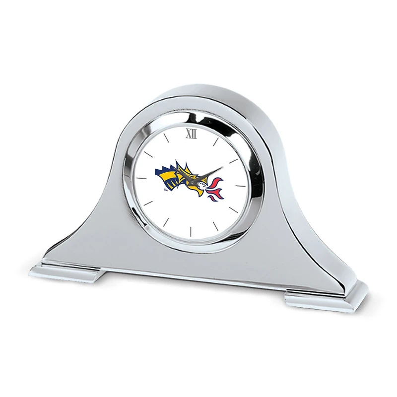 Silver Drexel Dragons Logo Napoleon Desk Clock