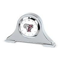 Silver Fordham Rams Logo Napoleon Desk Clock