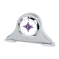 Silver Furman Paladins Logo Napoleon Desk Clock