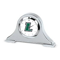 Silver Loyola Greyhounds Logo Napoleon Desk Clock