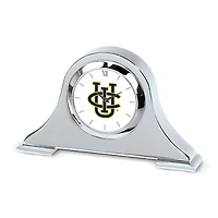 Silver UC Irvine Anteaters Logo Napoleon Desk Clock