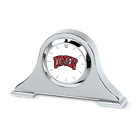 Silver UNLV Rebels Logo Napoleon Desk Clock