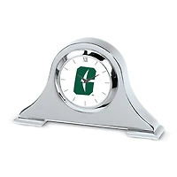 Silver Charlotte 49ers Logo Napoleon Desk Clock