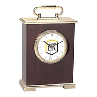 Cal State L.A. Golden Eagles Gold Logo Carriage Clock