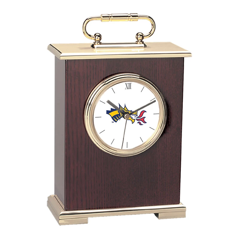 Drexel Dragons Gold Logo Carriage Clock