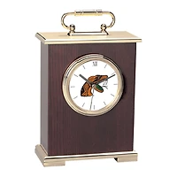Florida A&M Rattlers Gold Logo Carriage Clock