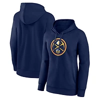 Women's Navy Denver Nuggets Team Primary Logo Pullover Hoodie