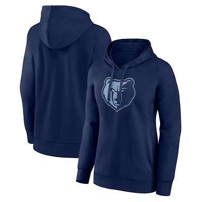 Women's Navy Memphis Grizzlies Team Primary Logo Pullover Hoodie