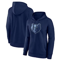 Women's Navy Memphis Grizzlies Team Primary Logo Pullover Hoodie