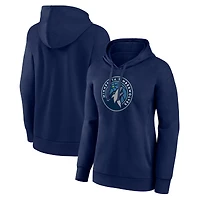 Women's Navy Minnesota Timberwolves Team Primary Logo Pullover Hoodie