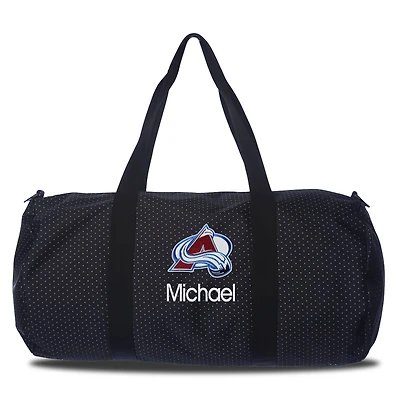 Colorado Avalanche Dot Print Personalized Duffel Bag