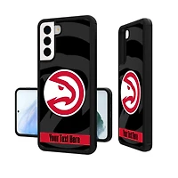Atlanta Hawks Personalized Tilt Design Galaxy Bump Case